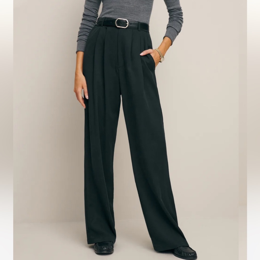 Reformation Black Trousers